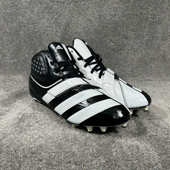 Adidas Malice Fly G2307 Mens Size 15 Black White Football Cleats Shoes New main image 9